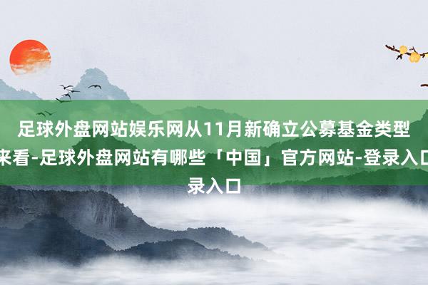 足球外盘网站娱乐网从11月新确立公募基金类型来看-足球外盘网站有哪些「中国」官方网站-登录入口